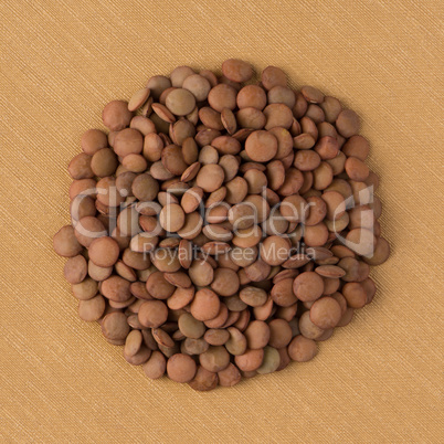 Circle of lentils