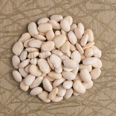 Circle of white beans Circle of white beans