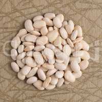 Circle of white beans