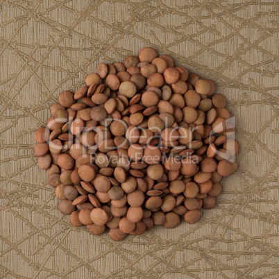 Circle of lentils