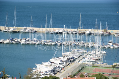 Marina in Kusadasi, Türkei