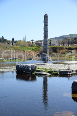 Säule des Artemis-Tempels in Selcuk
