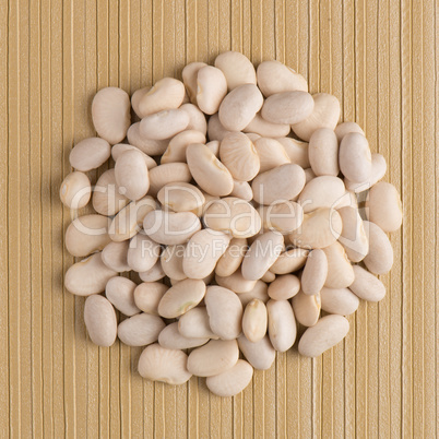 Circle of white beans Circle of white beans