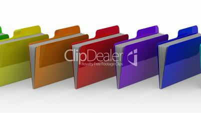 Colored Folders Animation