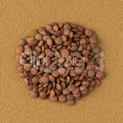 Circle of lentils