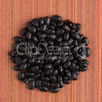 Circle of black beans