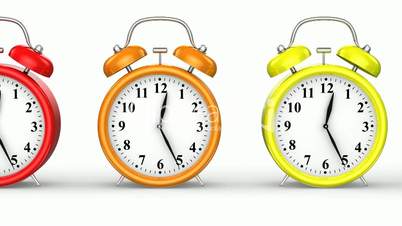 Colored Alarm Clocks