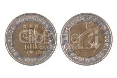 "100 escudos" Portuguese coin