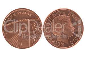 One penny coin