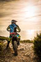 Enduro bike rider