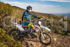 Enduro bike rider