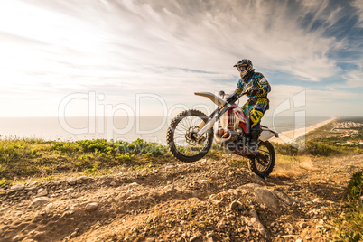 Enduro bike rider