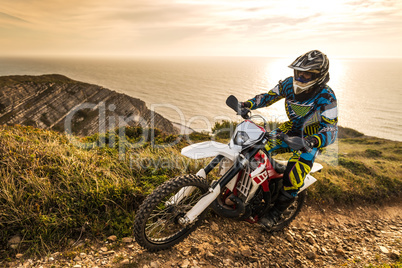 Enduro bike rider