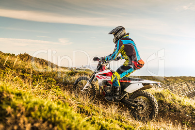 Enduro bike rider