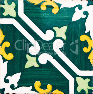 Traditional Portuguese glazed tiles