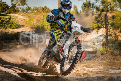 Enduro bike rider