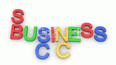 Animated words Business and Success