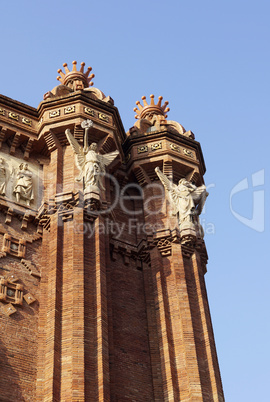 Details of the Arc de Triomf