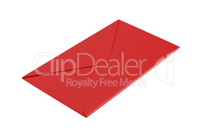 Red envelope on white