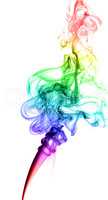 Abstract multicolored smoke