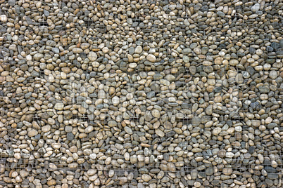 Backgrounds collection - Wall built of sea pebbles