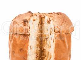 Retro looking Panettone bread