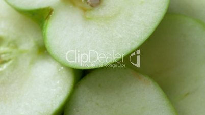 Green apple fruit macro twirl