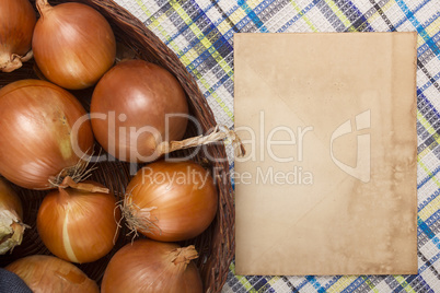 Onion food ingredients for cooking