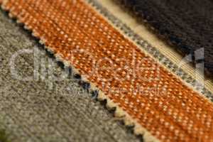 Multi color fabric texture samples