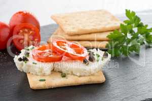 Crispbread with fromage