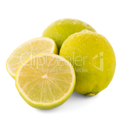 Fresh green limes