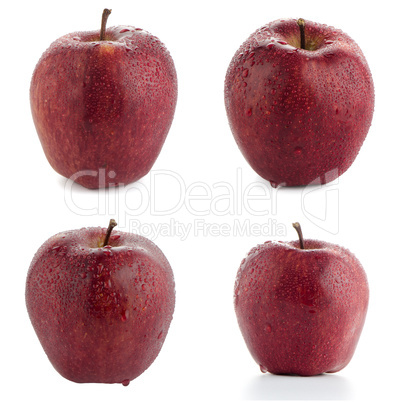 Ripe red apples