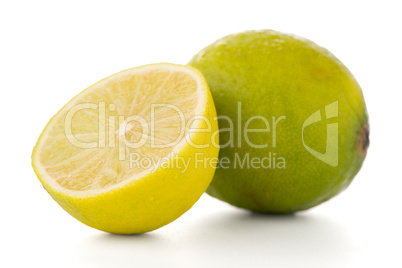 Fresh green limes