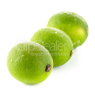 Fresh green limes