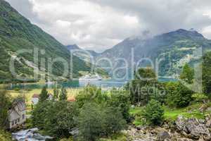 Blick auf den Geirangerfjord