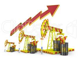 oil pumps and arrow