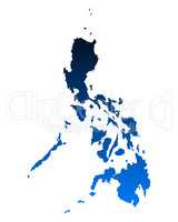 Karte der Philippinen