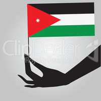 Hand with Jordan flag