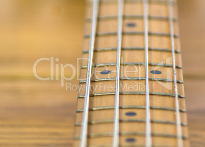 Electric bass fretboard