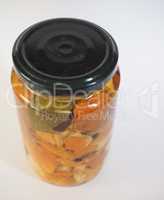 Porcini mushroom jar