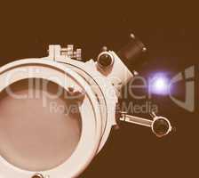 Retro looking Astronomical telescope