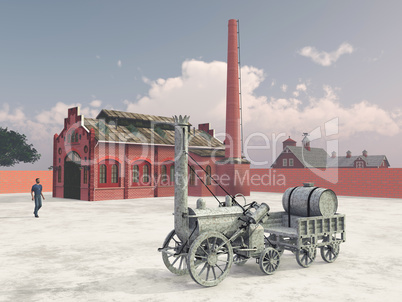 Britische Dampflokomotive aus dem Jahr 1829