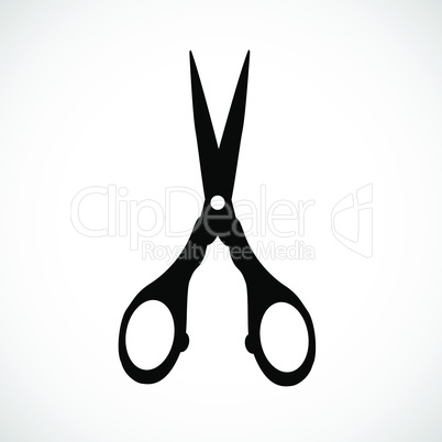 Scissors icon isolated on white backgroun