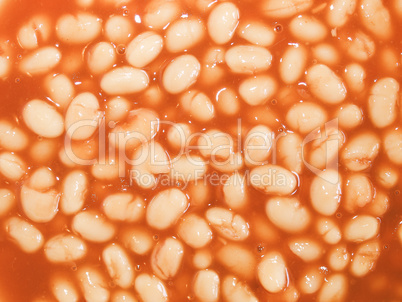 Retro looking Baked beans