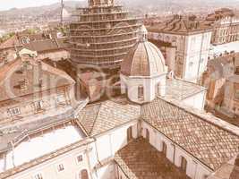 Retro looking Holy Shroud chapel in Turin