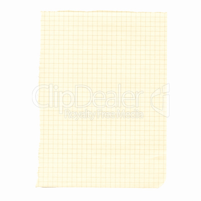 Retro looking Blank paper