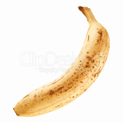Retro looking Banana isolated