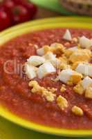 Plate with Gazpacho
