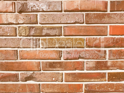 Retro looking Brick wall