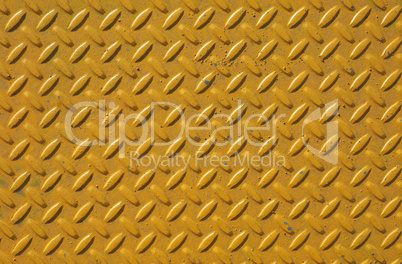 Yellow steel diamond plate background